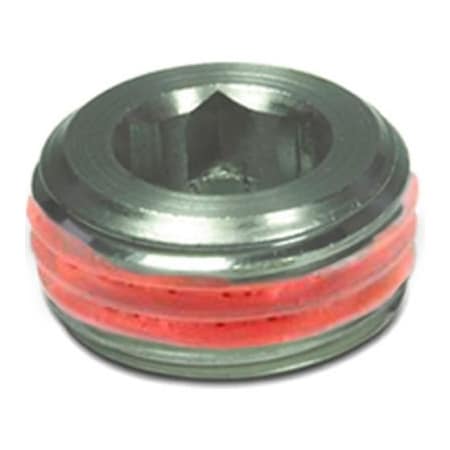 J.W. Winco D in 906 Stainless Steel Threaded Plug, M10 x 1.0 Tapered Thread, GPC Coating  906-NI-M10X1-GPC